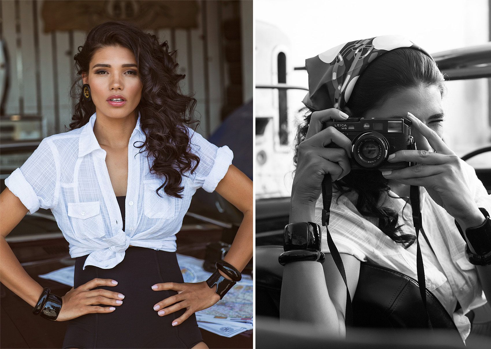 Palmma Jimenez fashion portrait with Leica M6