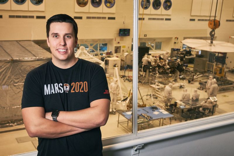 Zach Ousnamer is the integration and test engineer for NASA’s Mars 2020 mission at the Jet Propulsion Laboratory in Pasadena, California