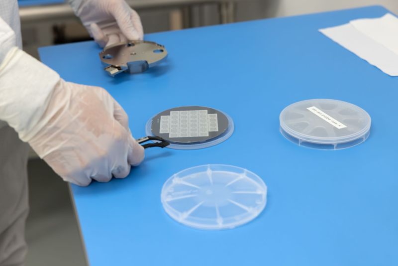 Google Quantum Computer microchip, California