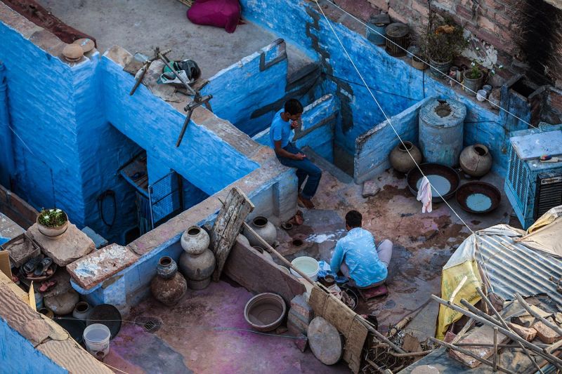 Workers in Jodhpur, Rajasthan India