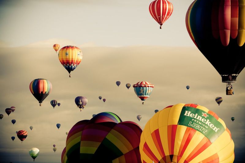 Albuquerque Balloon Fiesta, lift off at the very early morning