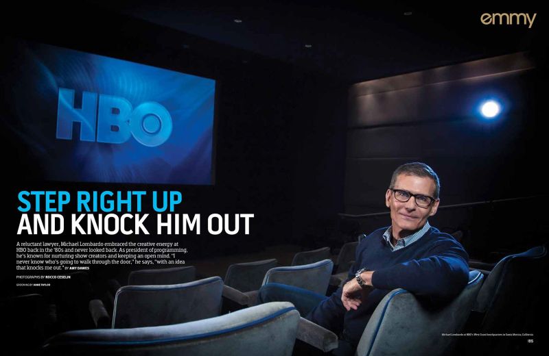 Emmy-Magazine-Michael-Lombardo. HBO President of Programming